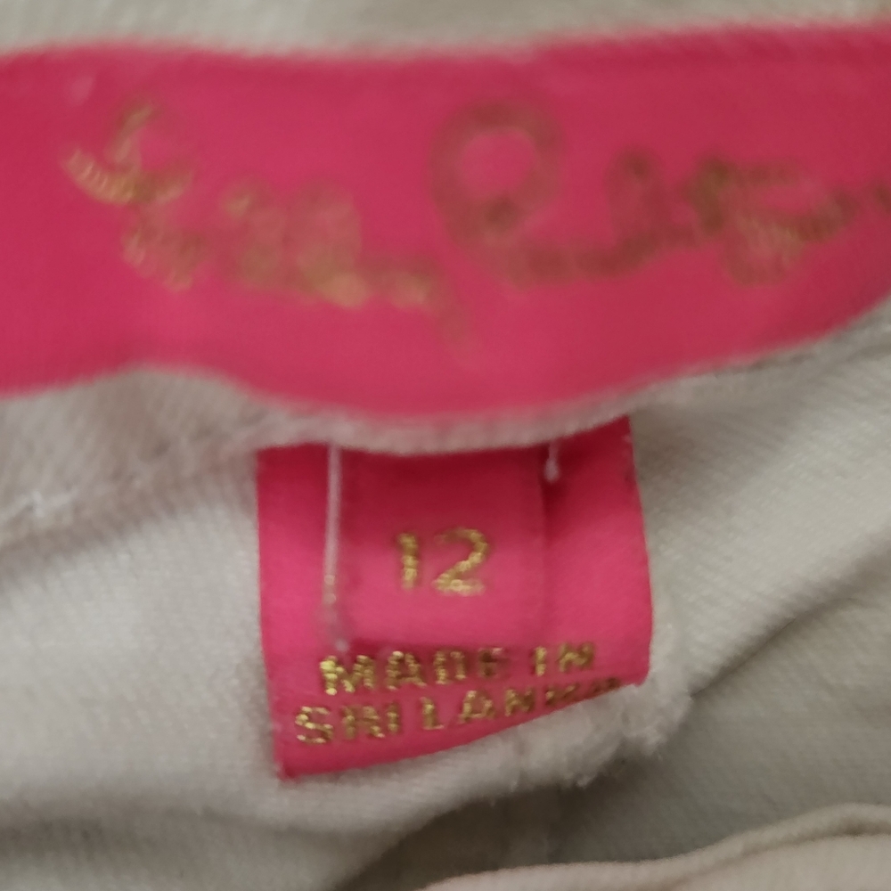 Lilly Pulitzer 29" South Ocean High Rise Skinny Jean, Resort White, size 12 - Picture 5 of 7